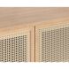 Avida 37.5 X 18.75 inch Black / Rustic Oak/Natural Sideboard, Small